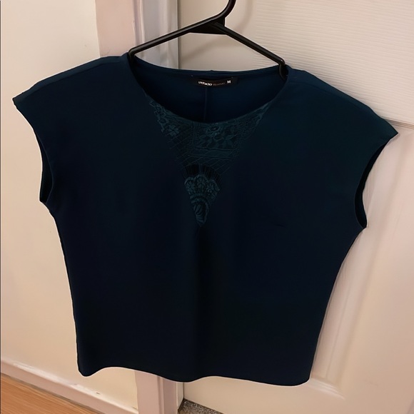 Dark olive green blouse - Picture 1 of 2